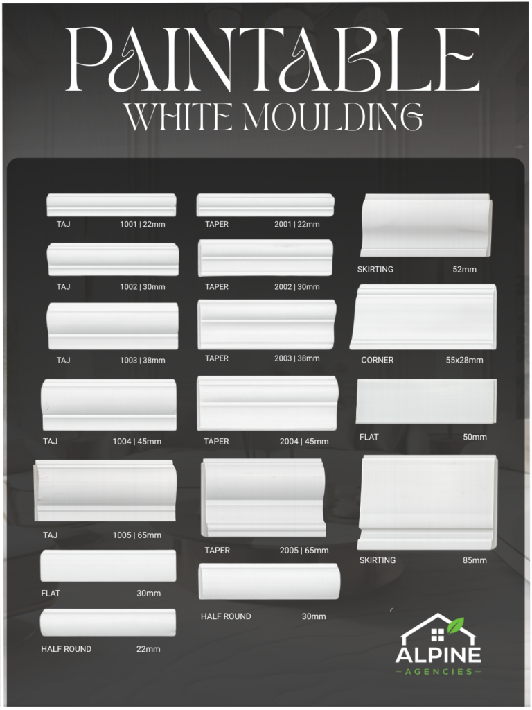 PAINTABLE WHITE MOULDING