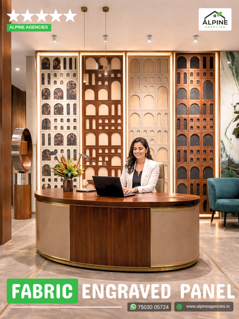 fabric engraved panel